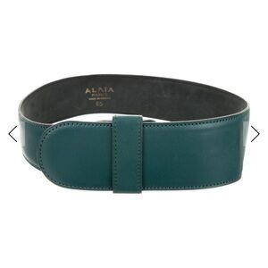 Vintage Alaia Women's Teal Leather Belt